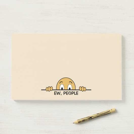 Ew People Cute Post-it® Notes (Op bureau)