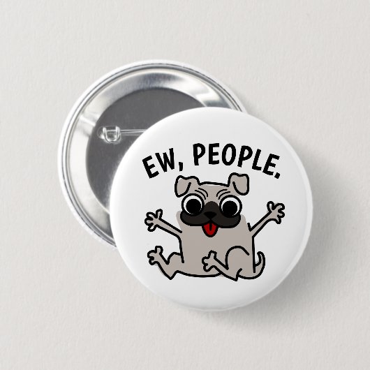 EW, PEOPLE DOG BUTTON (Voorkant /achterkant)