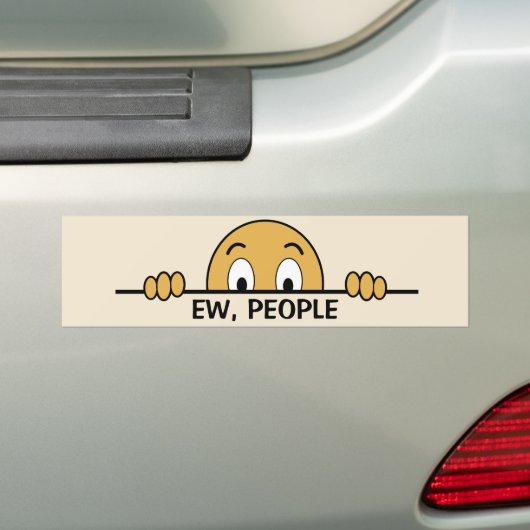 Ew People Funny Bumpersticker (Op auto)