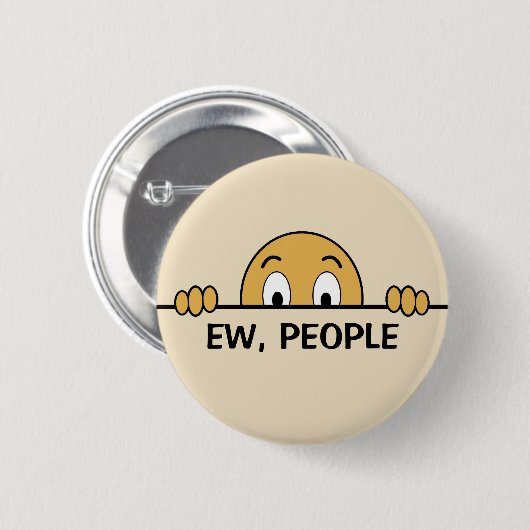 Ew People Funny Ronde Button 5,7 Cm (Voorkant /achterkant)