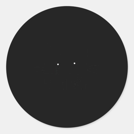 Ew People Introvert Cat Lover Funny Crazy Cat Lady Ronde Sticker (Voorkant)