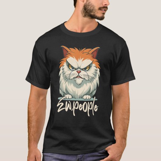 Ew People Retro Cat Vintage Cat T-shirt (Voorkant)