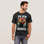Ew Pew Madafakas Retro Black Cat Sarcastic Kitten T-shirt (Voorkant volledig)
