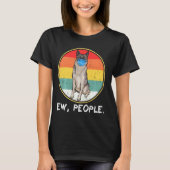  Ew-volk Noors Elkhound Dog Wearing F T-shirt (Voorkant)