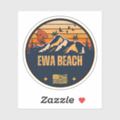 Ewa Beach, Hawaï Sticker (Vel)