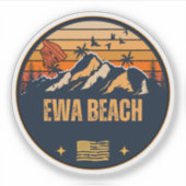 Ewa Beach, Hawaii Sticker (Voorkant)