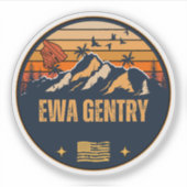 Ewa Gentry, Hawaï Sticker (Voorkant)