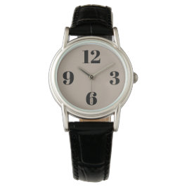 eWatch - Beige Achtergrond Grote aantallen Horloge