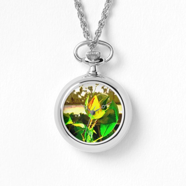 eWatch Bekijk vrouwen ketting stijl (Voorkant)