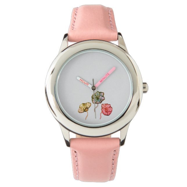 Ewatch horloge Kinder kleine bloemontwerp (Voorkant)