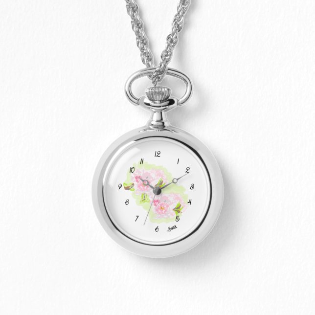 eWatch : Kersenbloesems Horloge (Voorkant)