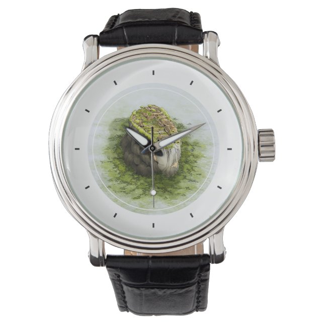 eWatch met een Sigiriya fort illustratie. Horloge (Voorkant)