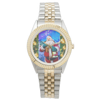 eWatch Rode Kerstmis Kerstman in de winter Horloge