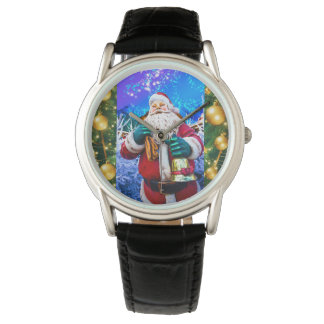 eWatch Rode Kerstmis Kerstman in de winter Horloge