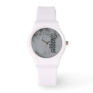 eWatch sporty white silicon band Horloge