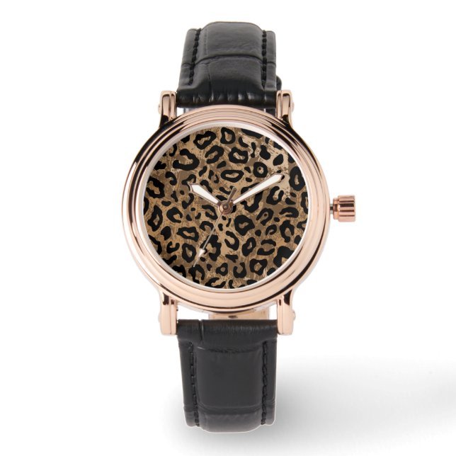 Ewatch Women's Animal Print Watch Horloge (Voorkant)