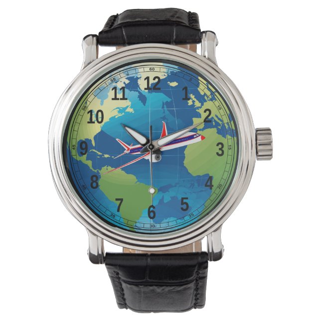 eWatch (World Travel) Horloge (Voorkant)