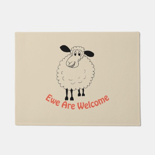 Ewe are Welcome Deurmat (Voorkant)