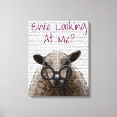 Ewe die me DeNiro Sheep bekijken Canvas Afdruk (Voorkant)