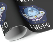 Ewe-F-O Funny UFO Pun Dark BG Cadeaupapier (Rol Hoek)