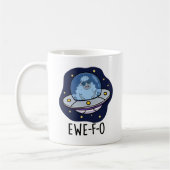 Ewe-F-O Funny UFO Pun Koffiemok (Links)