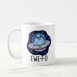 Ewe-F-O Funny UFO Pun Koffiemok