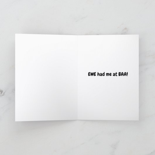 Ewe had me at BAA Kaart (Binnen)