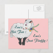 Ewe is geen Vet, Ewe's Fluffy! Briefkaart (Voorkant / Achterkant)