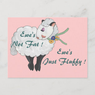 Ewe is geen Vet, Ewe's Fluffy! Briefkaart