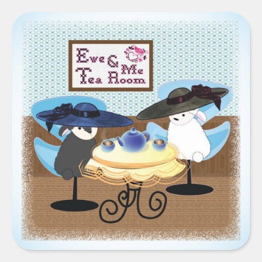 Ewe & Me Tea Room Sticker (Voorkant)