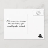 ewe-nique quote regenboogschaap uniek briefkaart (Achterkant)