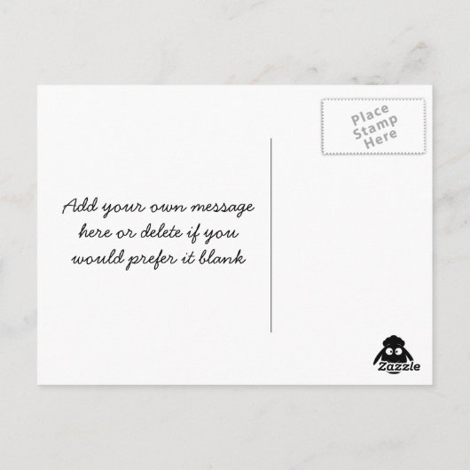 ewe-nique quote regenboogschaap uniek briefkaart (Achterkant)