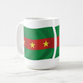 Ewe Volk Vlag Mokkel Koffiemok (Voorkant links)