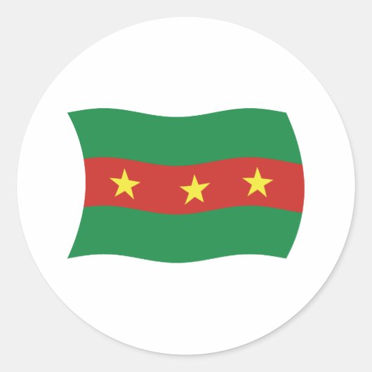 Ewe Volk Vlag Sticker (Voorkant)
