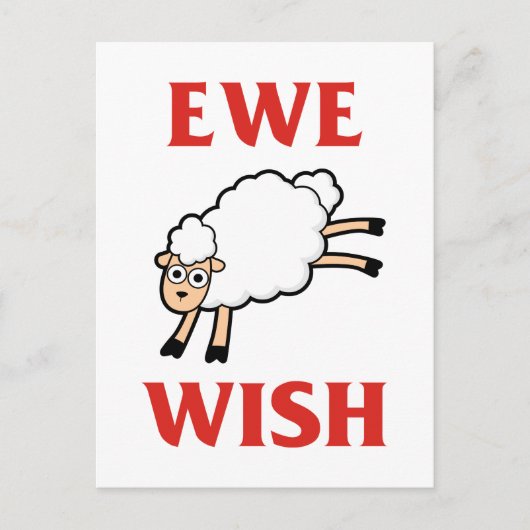 Ewe Wish Briefkaart (Voorkant)