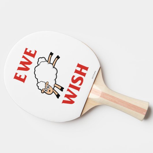 Ewe Wish Tafeltennisbatje (Zijkant)