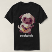 Ewekulele Sheep Ukulele Pun Guitar Player Farmer H T-shirt (Design voorkant)