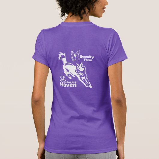 Ewenity Boerderij Dames T-Shirt (Achterkant)