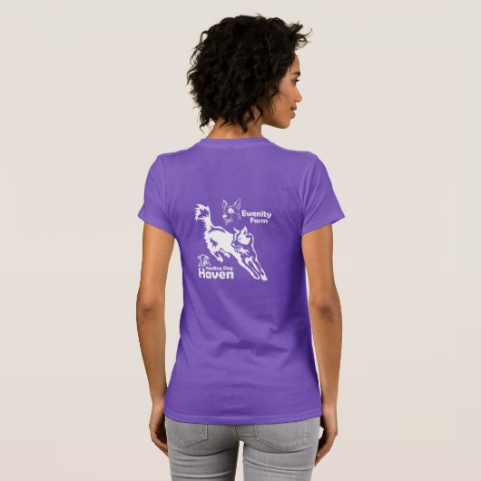 Ewenity Boerderij Dames T-Shirt (Achterkant volledig)