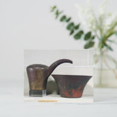 Ewer en bassin (koper) briefkaart (Staand voorkant)