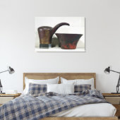Ewer en bassin (koper) canvas afdruk (Insitu (Slaapkamer))