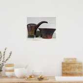 Ewer en bassin (koper) poster (Keuken)
