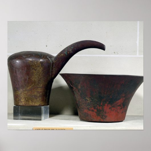 Ewer en bassin (koper) poster (Voorkant)