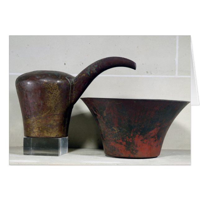 Ewer en bekken (koper) (Voorkant Horizontaal)