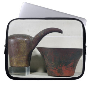 Ewer en bekken (koper) laptop sleeve