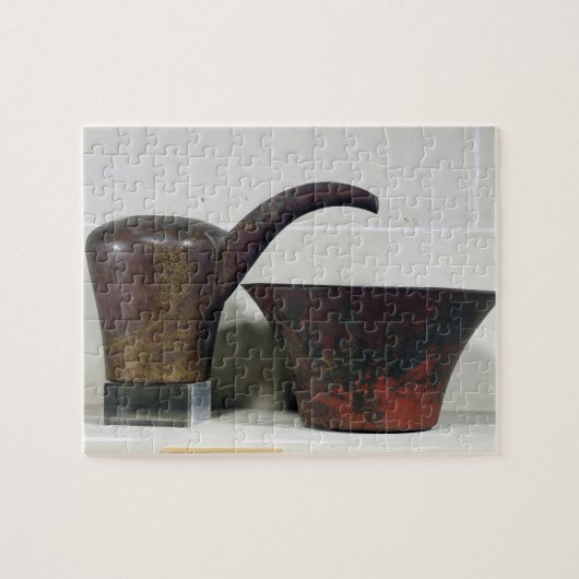 Ewer en bekken (koper) legpuzzel (Horizontaal)