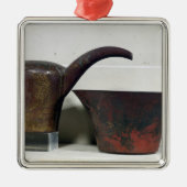 Ewer en bekken (koper) metalen ornament (Voorkant)