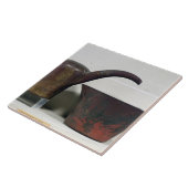 Ewer en bekken (koper) tegeltje (Zijkant)