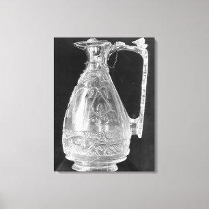 Ewer met vogels van de schatkist van canvas afdruk