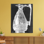 Ewer met vogels van de schatkist van canvas afdruk (Insitu (Woonkamer))